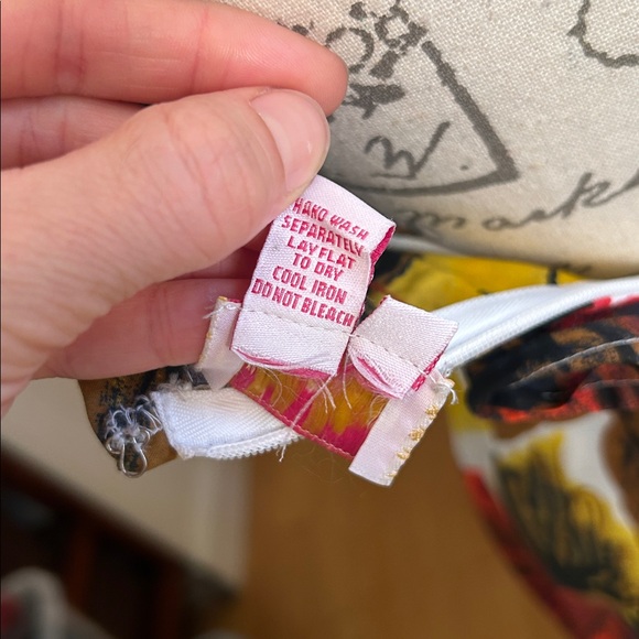 Anthropologie Plenty by Tracy Reese Cotton Floral Fit & Flare Halter Dress sz 2 - Picture 6 of 10